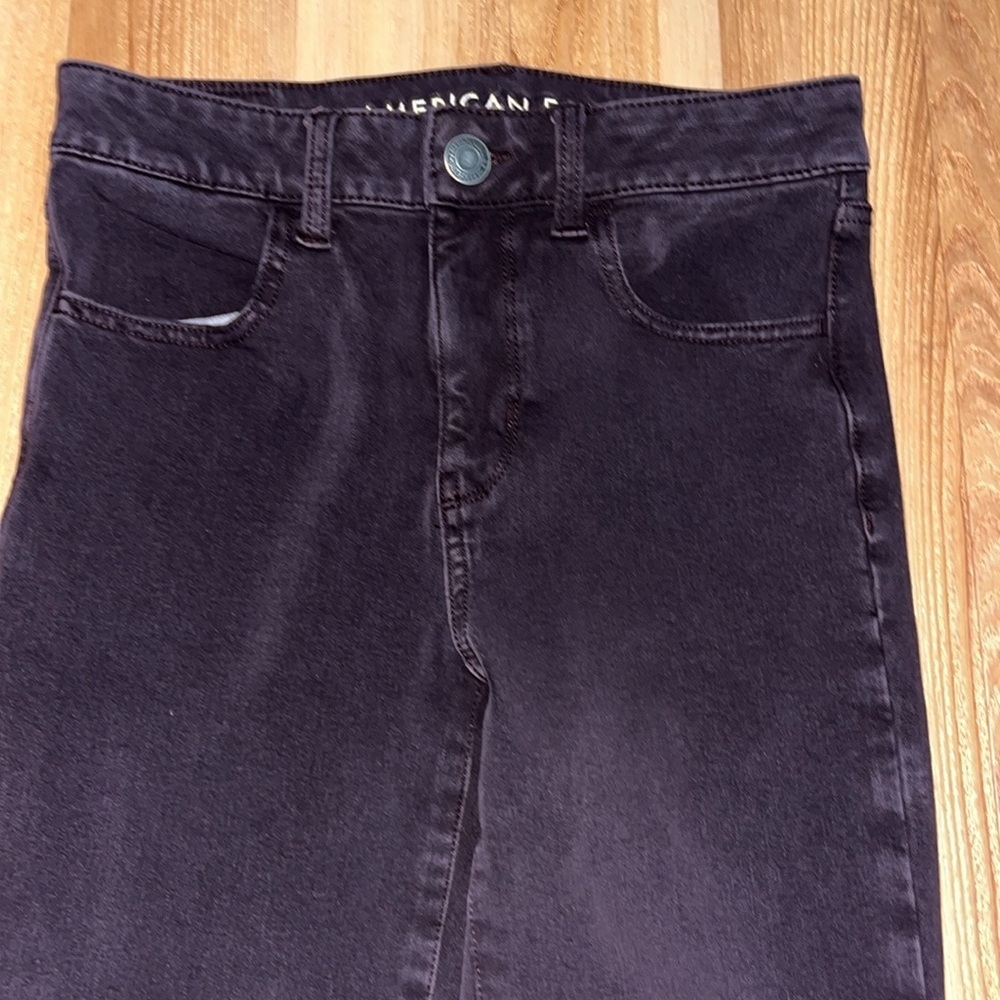 Women's maroon Jeans